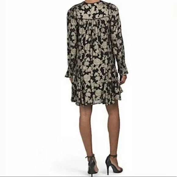 New Anthropologie Gold Foil Metallic Tunic Dress Size Small - Picture 2 of 9